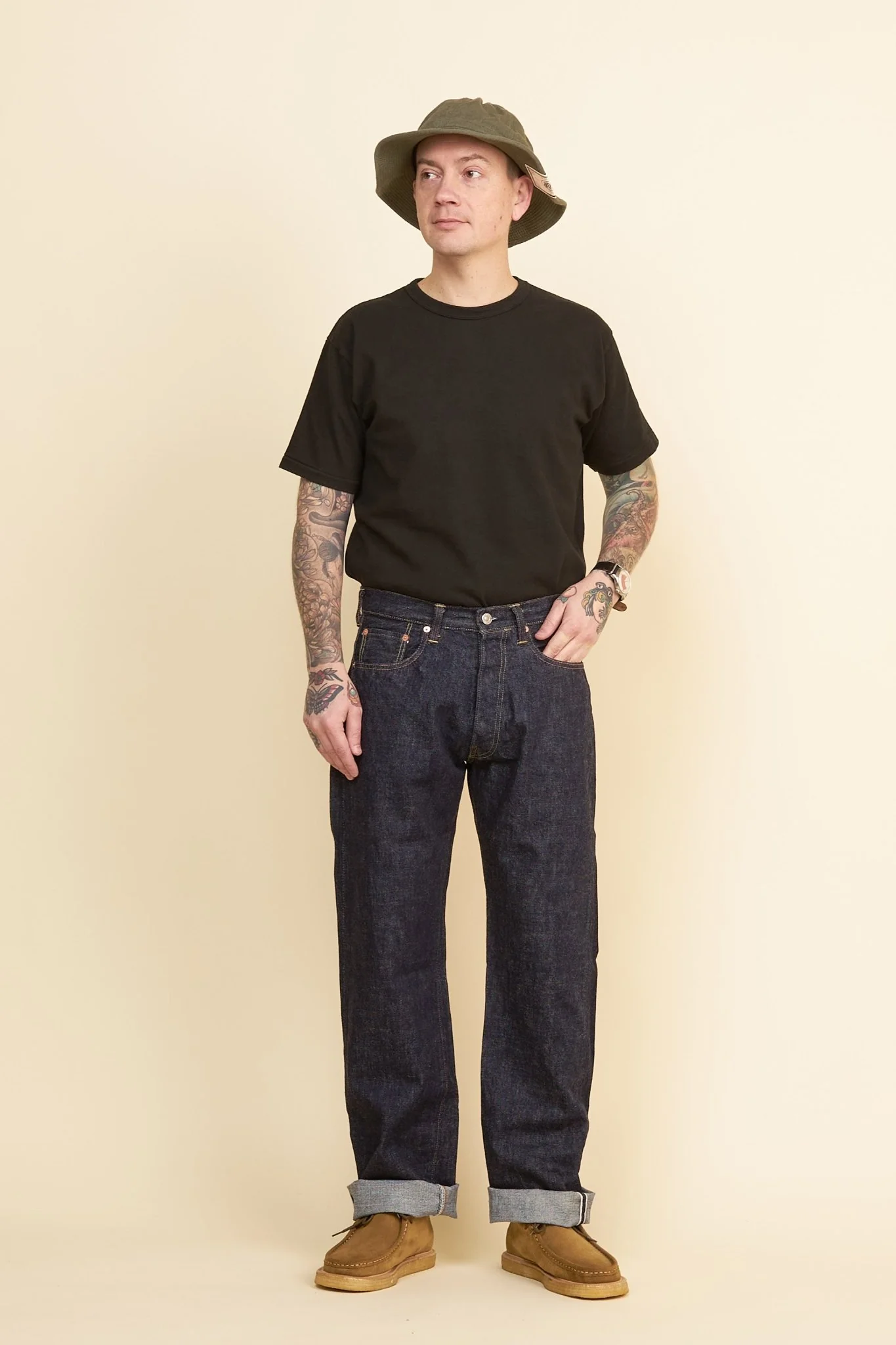 TCB Jeans 50's XX Mid Rise Straight Denim - 13.5oz - Image 2
