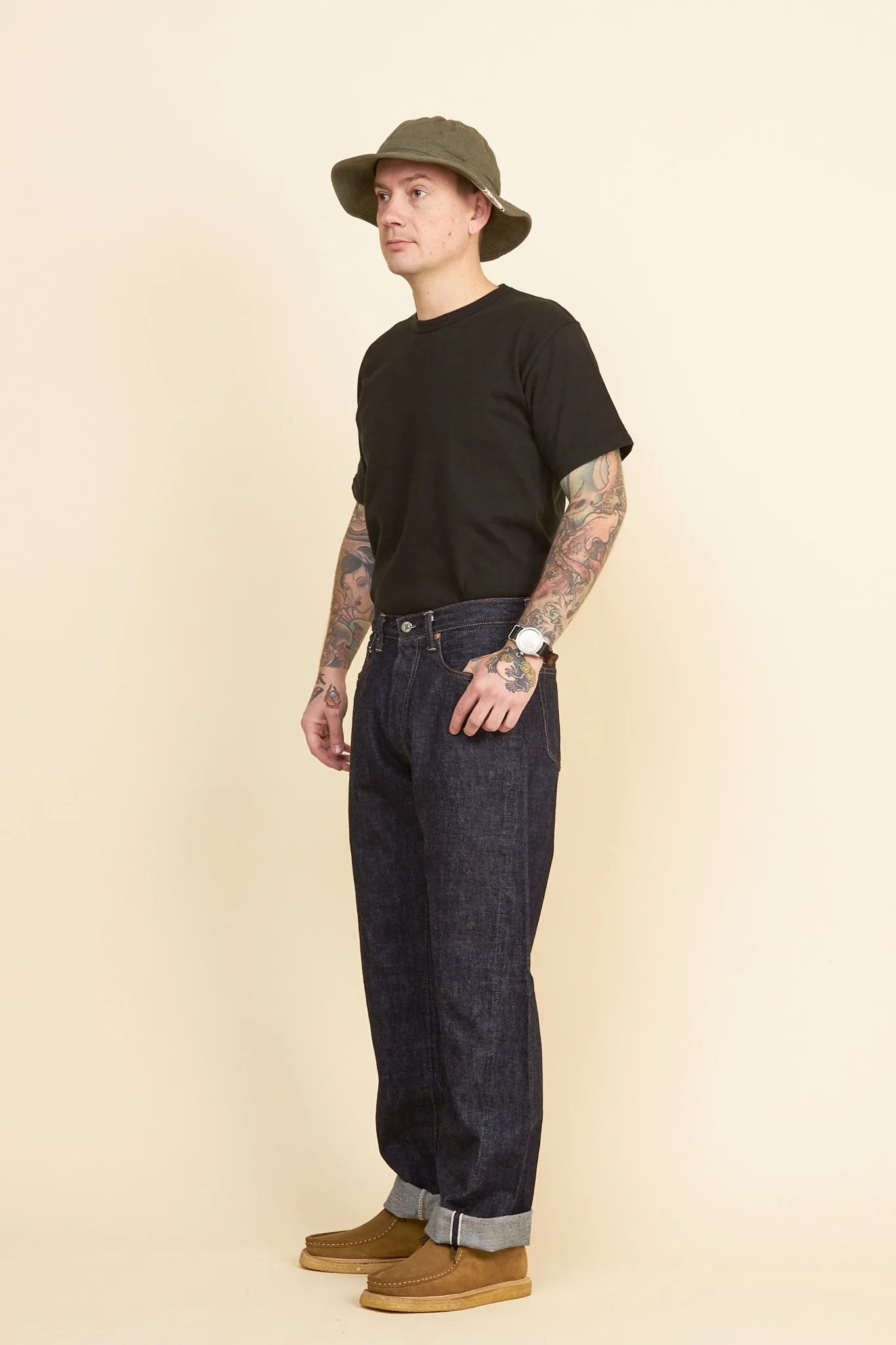 TCB Jeans 50's XX Mid Rise Straight Denim - 13.5oz - Image 5