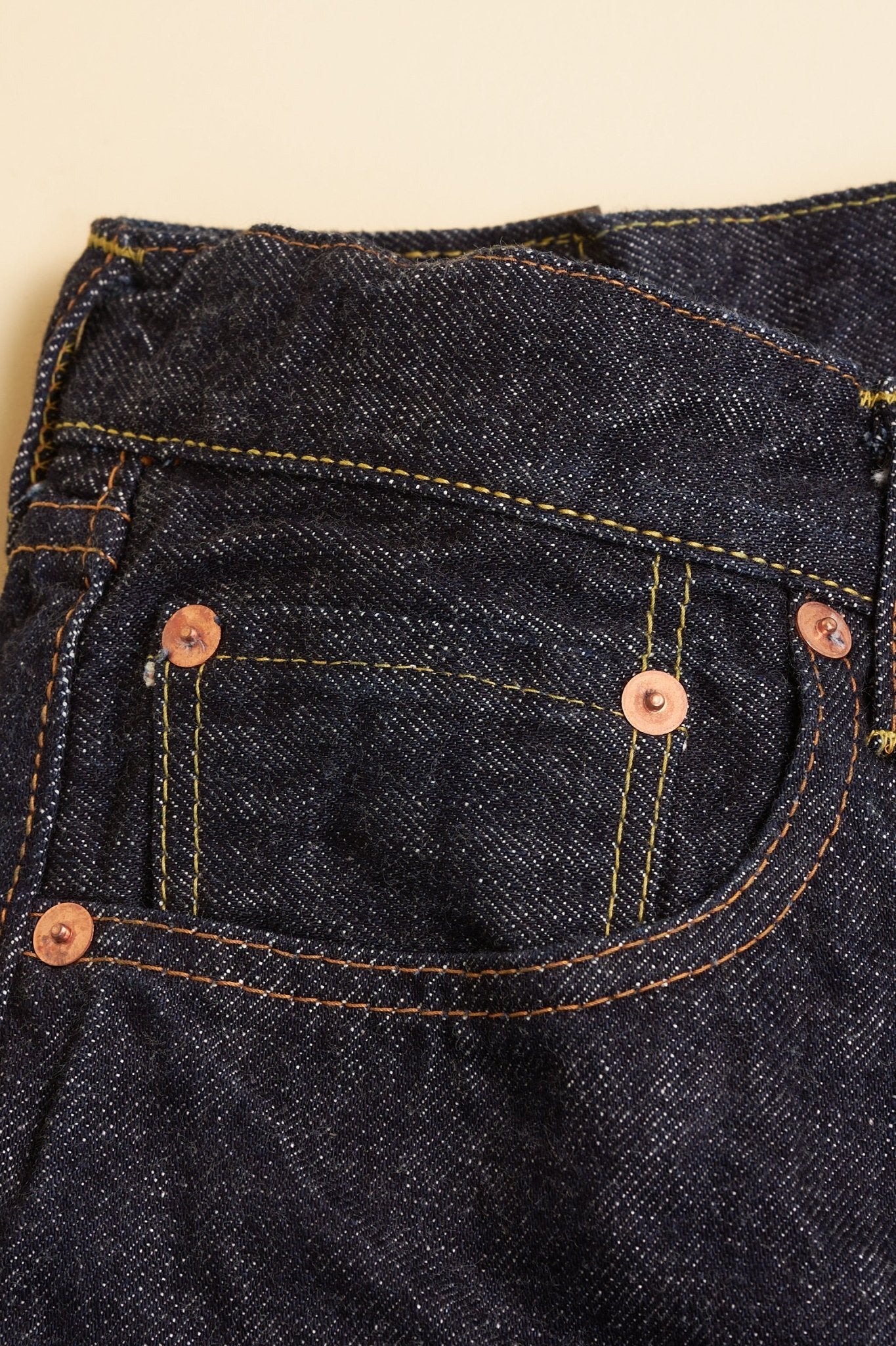 TCB Jeans 50's XX Mid Rise Straight Denim - 13.5oz - Image 8
