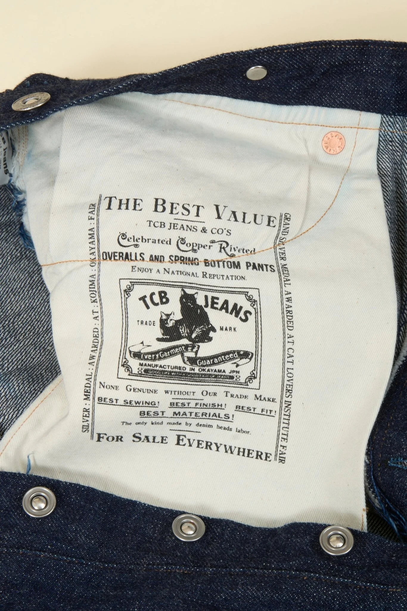 TCB Jeans "No.2 Jeans 1890" 11.4oz Jeans - Image 8
