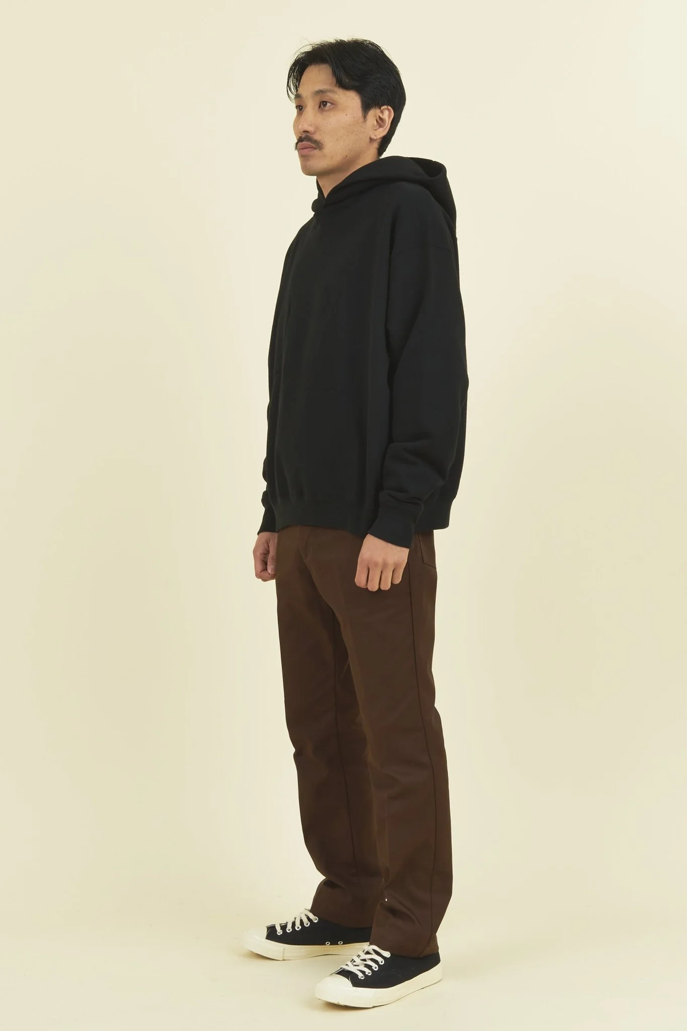 TENBOX Reversible Hooded Sweatshirt - Black / Red - Image 3