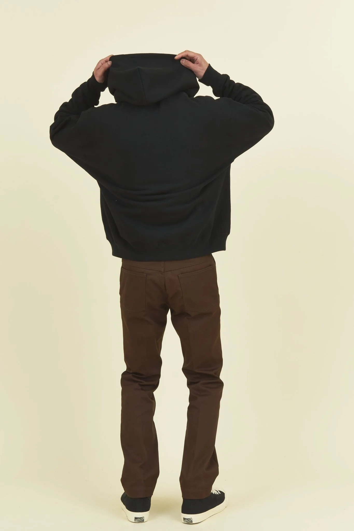 TENBOX Reversible Hooded Sweatshirt - Black / Red - Image 5