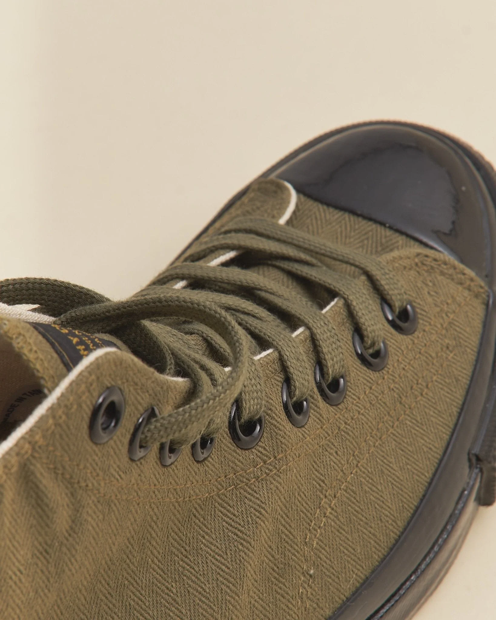 Trophy Clothing Hi-Top Mil Sneaker - Olive - Image 7
