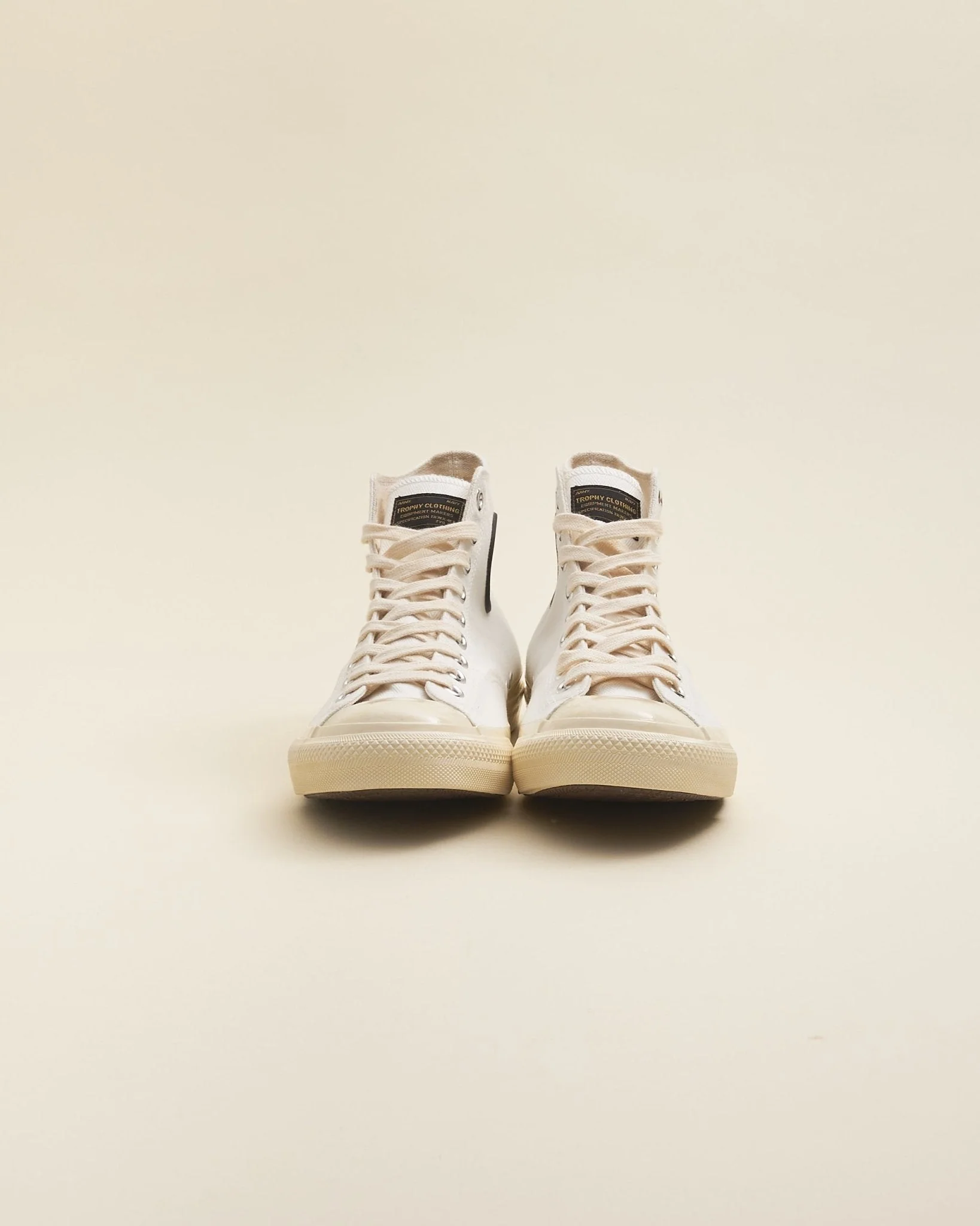 Trophy Clothing Hi-Top Mil Sneaker - White - Image 2