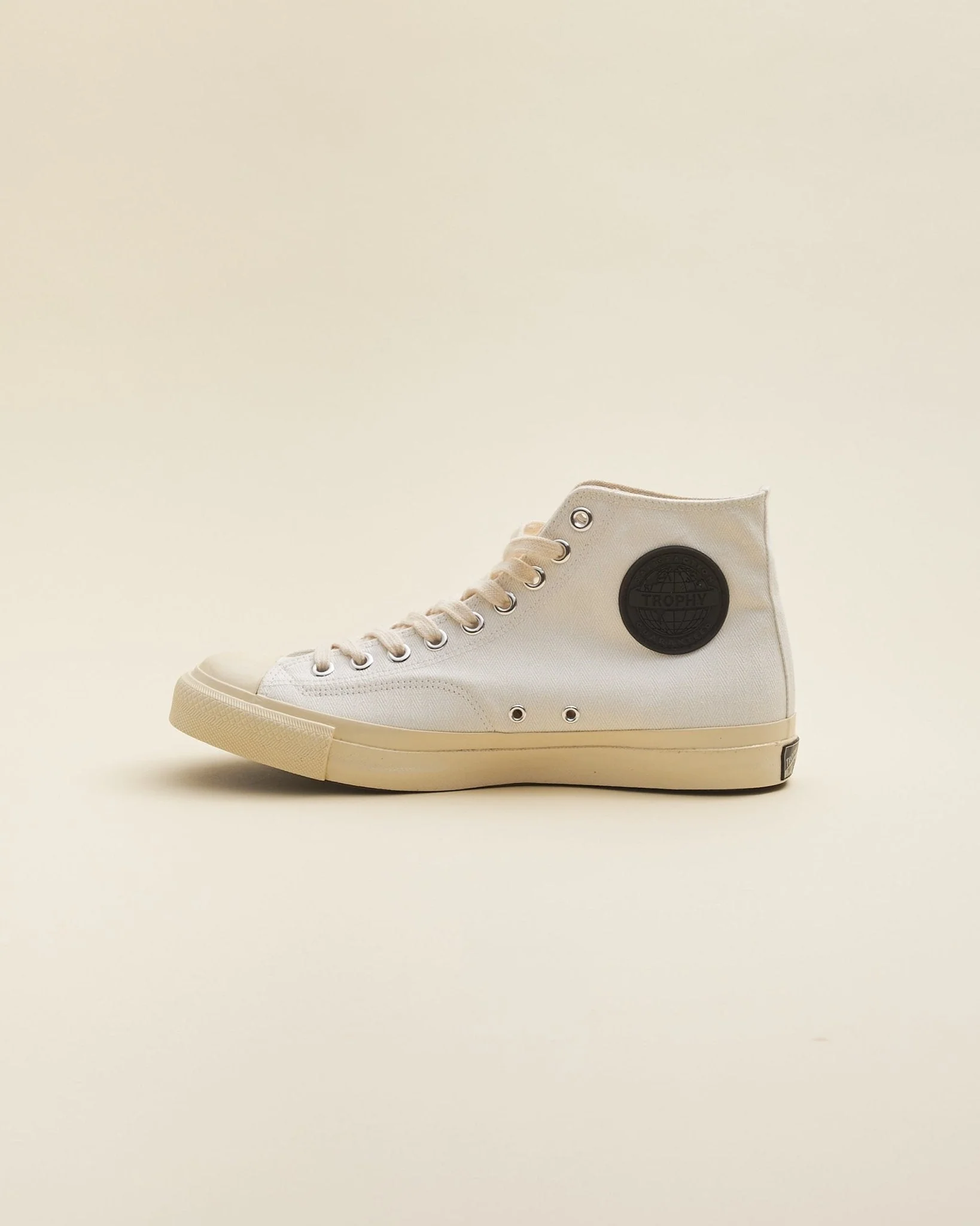 Trophy Clothing Hi-Top Mil Sneaker - White - Image 5