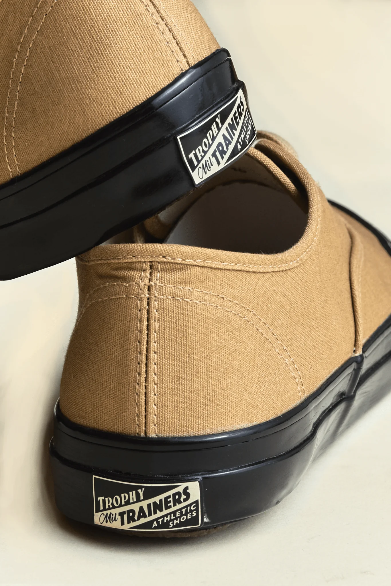 Trophy Mil Boat Shoes - Beige Black - Image 3