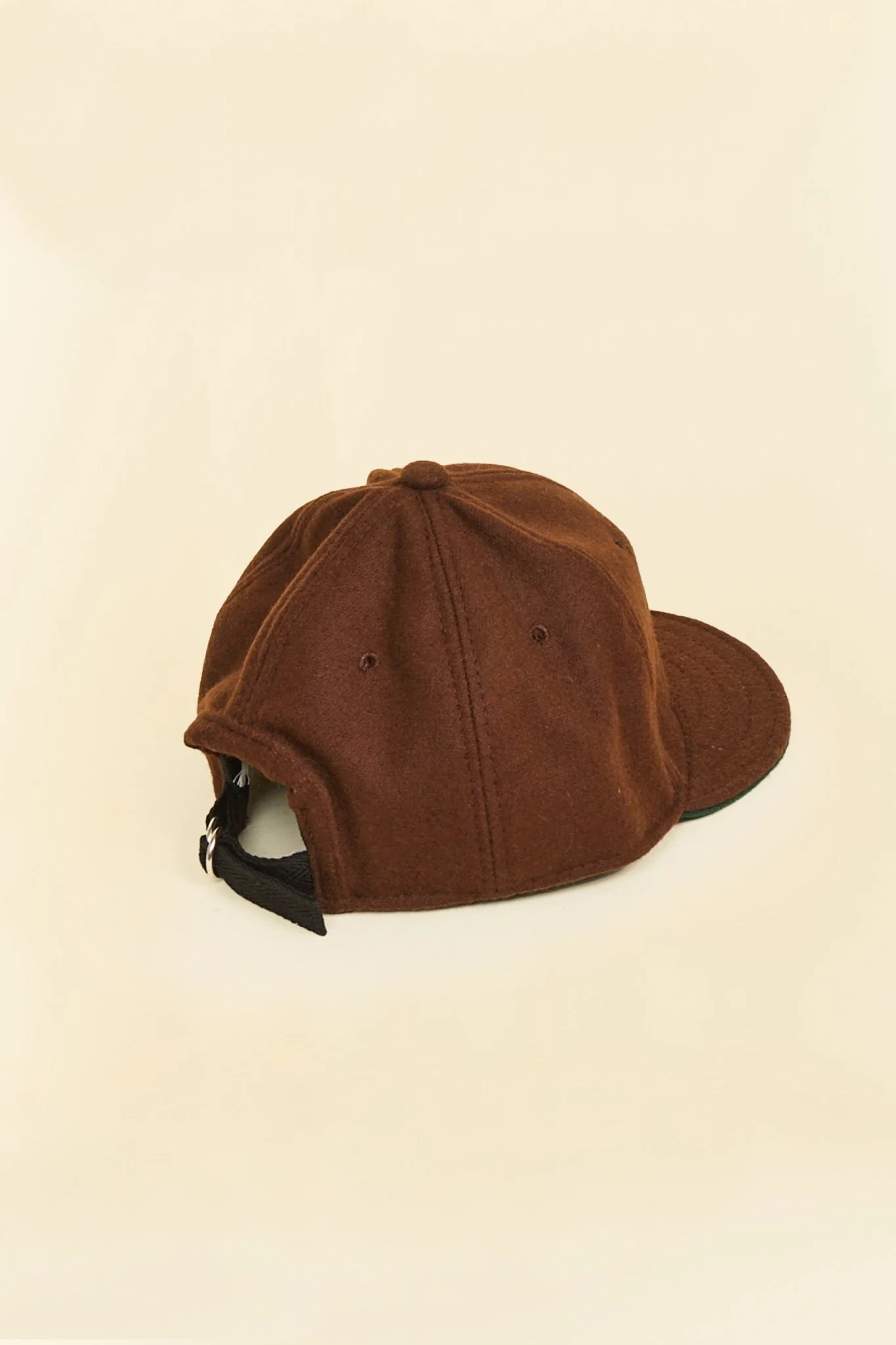 URAHARA x Troy O'Shea Early 1900's Baseball Cap - Brown Melton Wool - Image 4