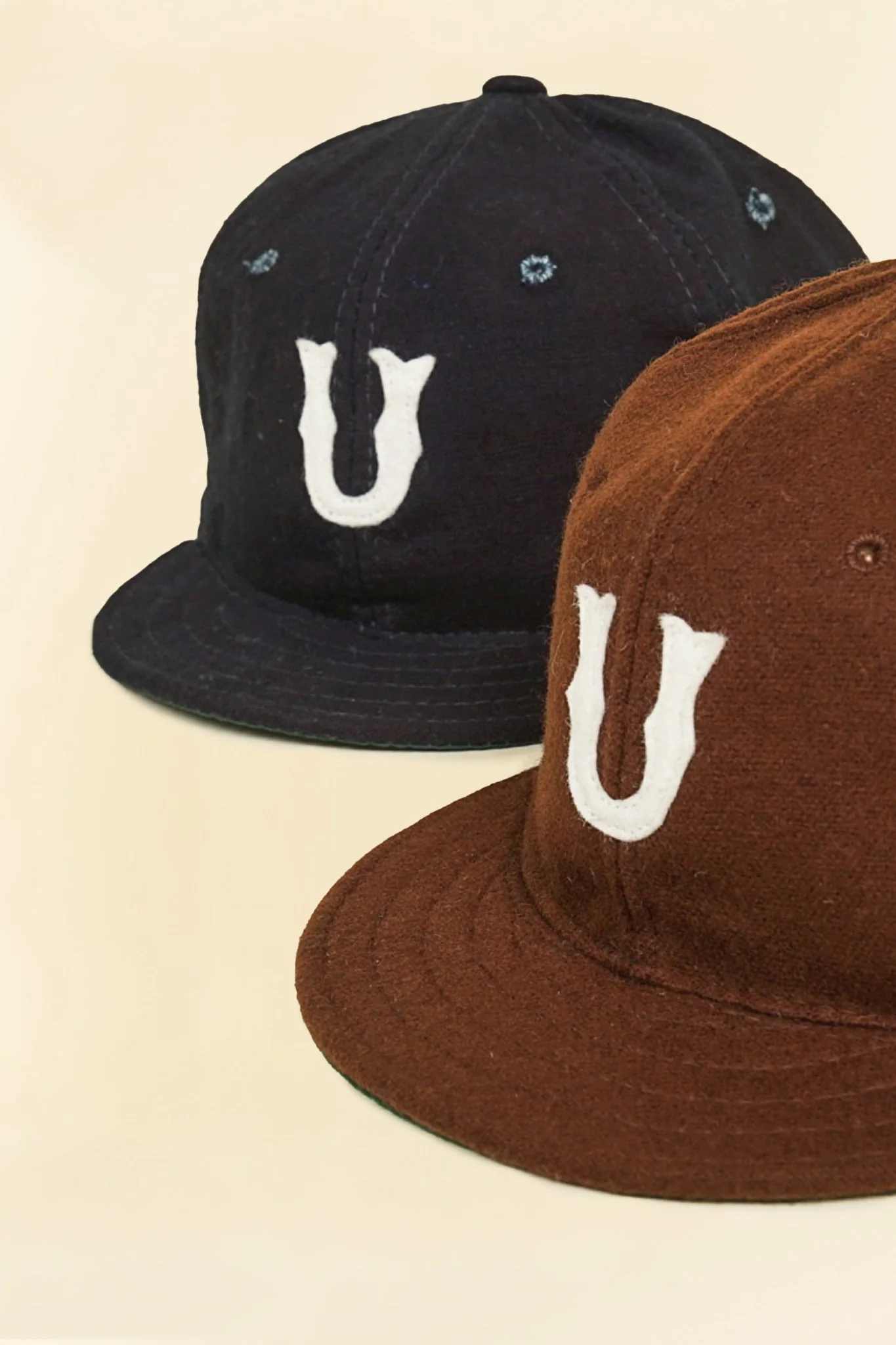 URAHARA x Troy O'Shea Early 1900's Baseball Cap - Brown Melton Wool - Image 7