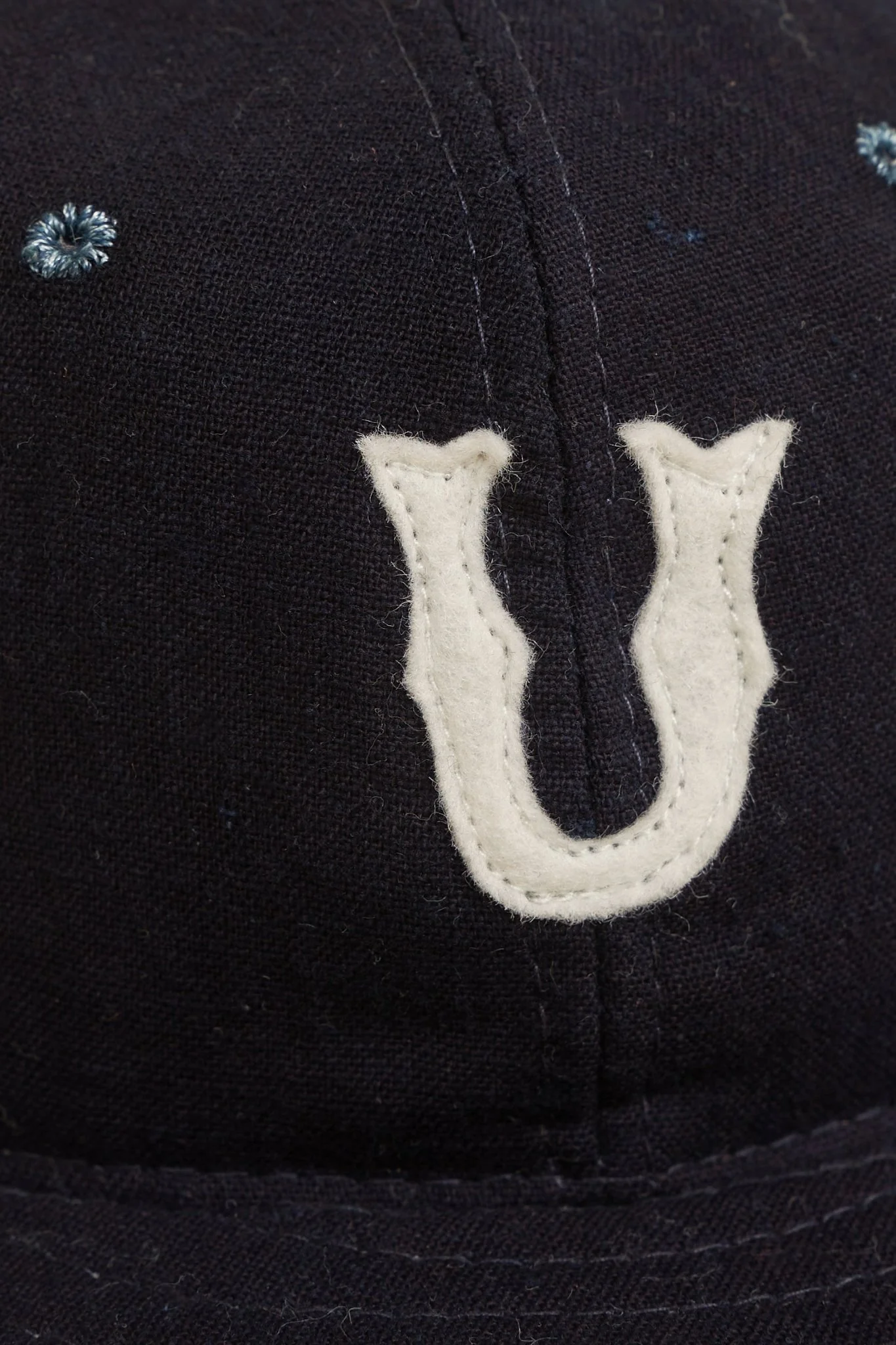 URAHARA x Troy O'Shea Early 1900's Baseball Cap - Japanese Indigo Cotton - Image 6
