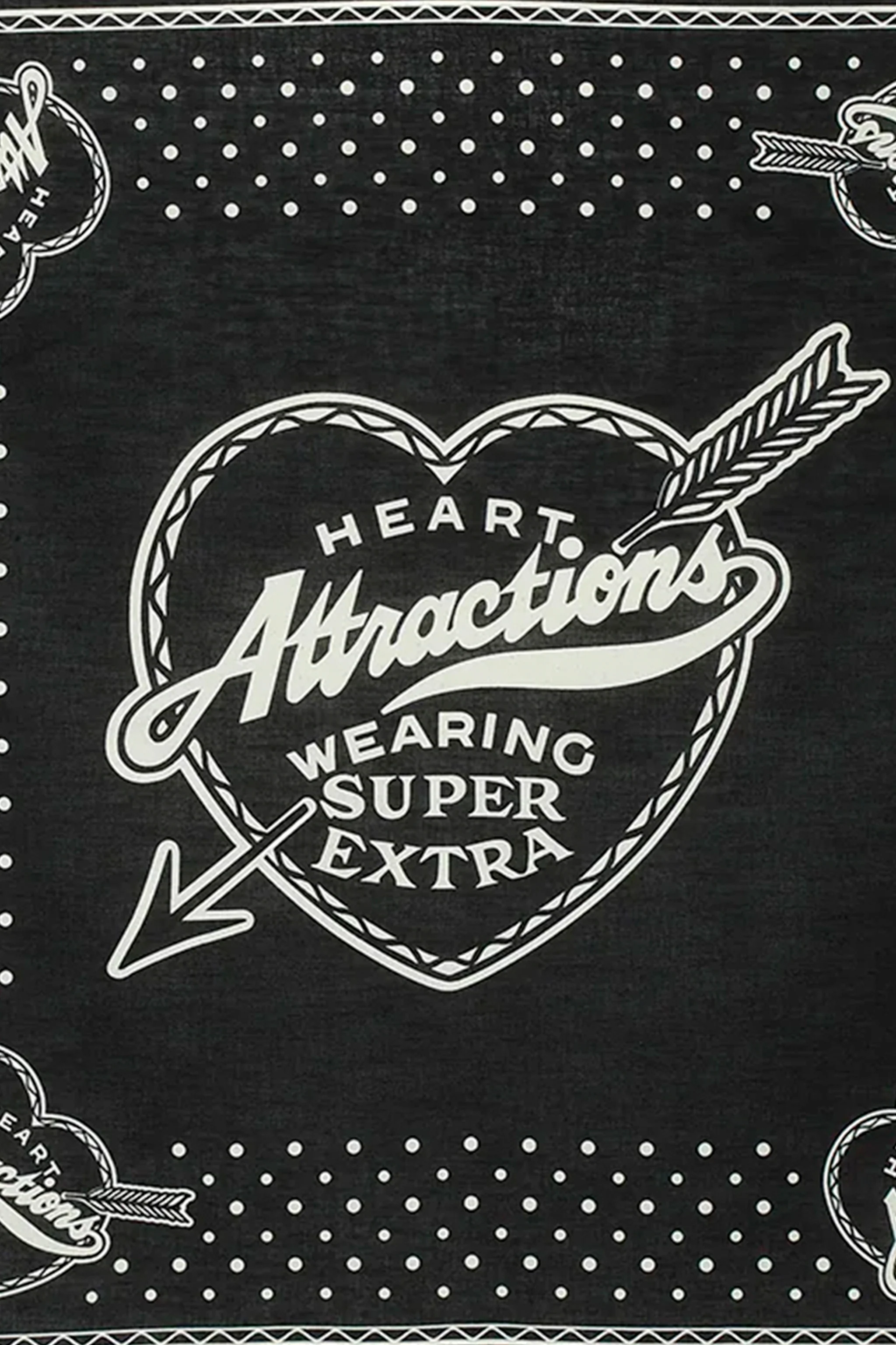 Wearmasters Heart Attractions Bandana - Black - Image 2