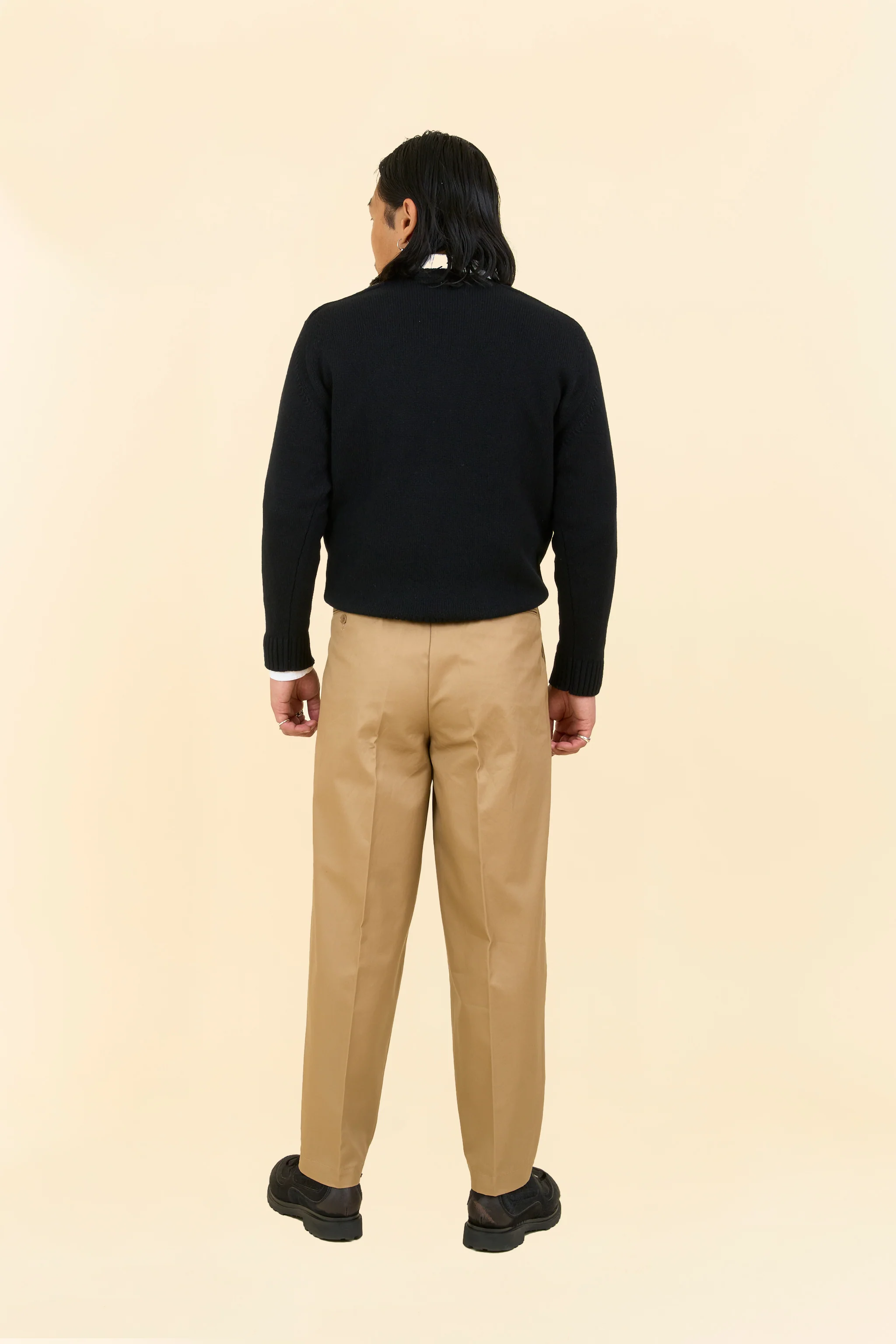 Wearmasters Double Tuck Pants - Beige - Image 3