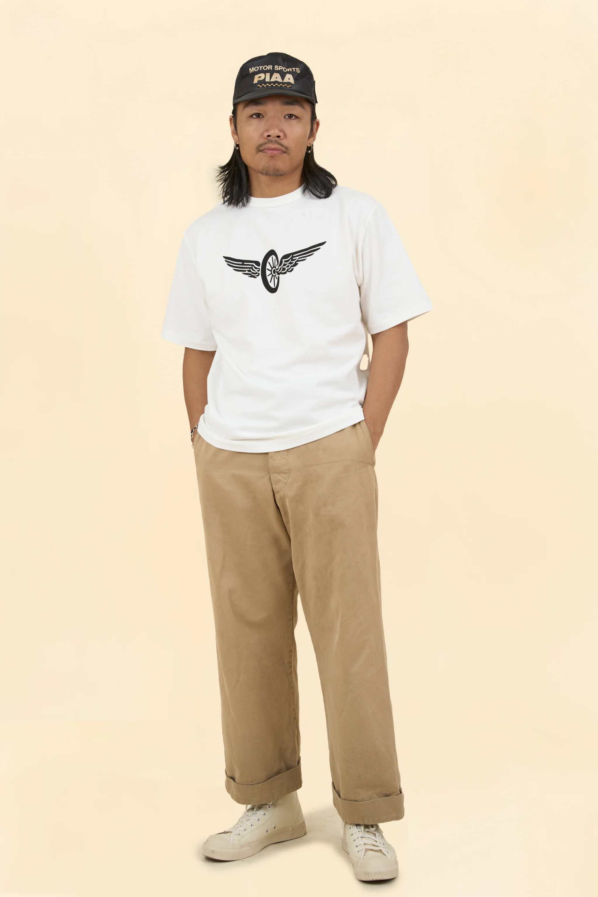 Wearmasters Flying Wheel T-Shirt -White - Image 2