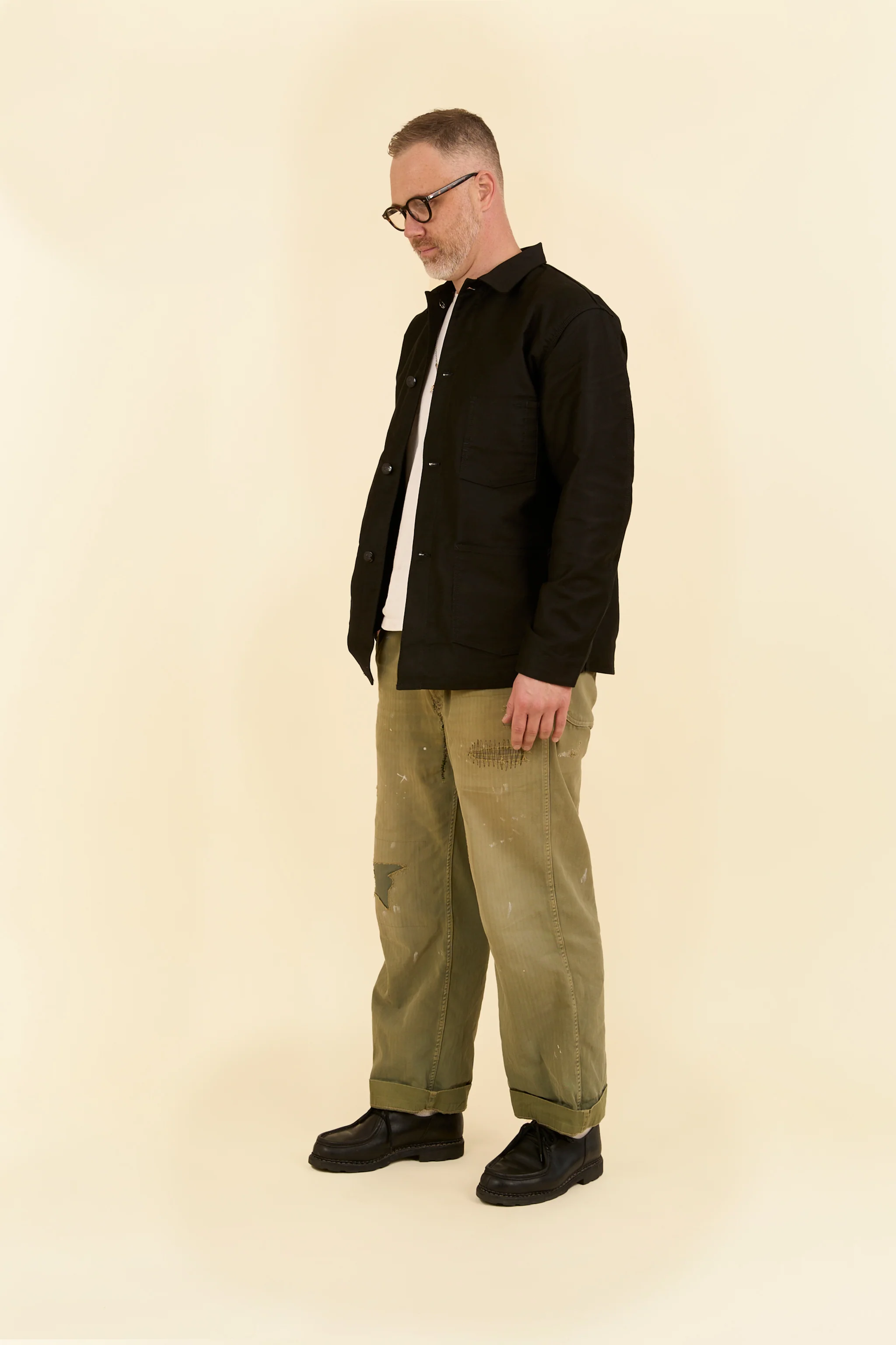 Wearmasters Moleskin Coverall Jacket - Black - Image 3