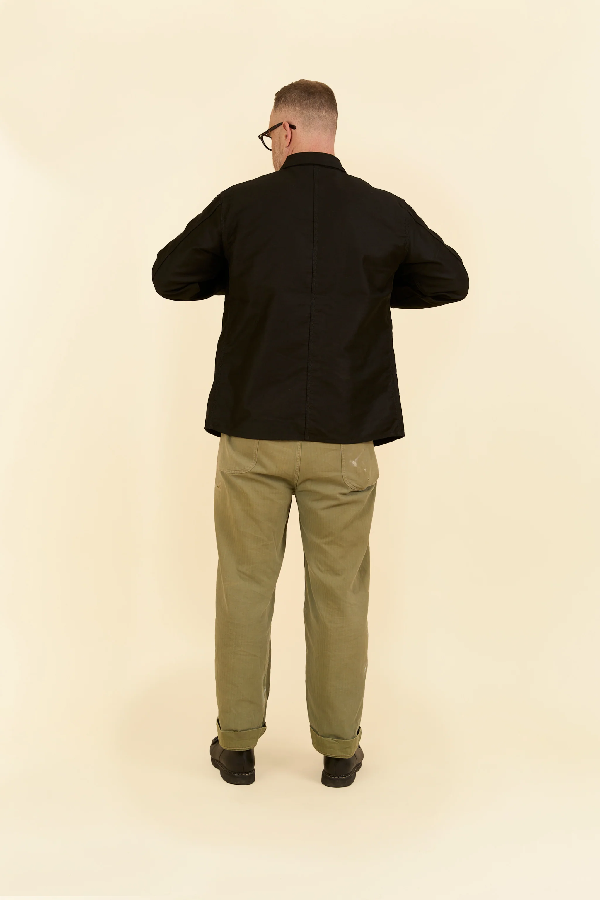Wearmasters Moleskin Coverall Jacket - Black - Image 4