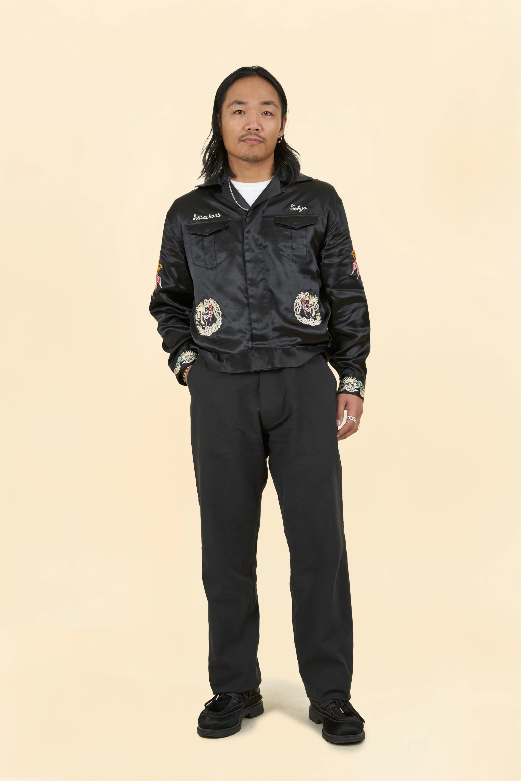 Wearmasters Lot.873 Souvenir Rayon Jacket -Black - Image 2
