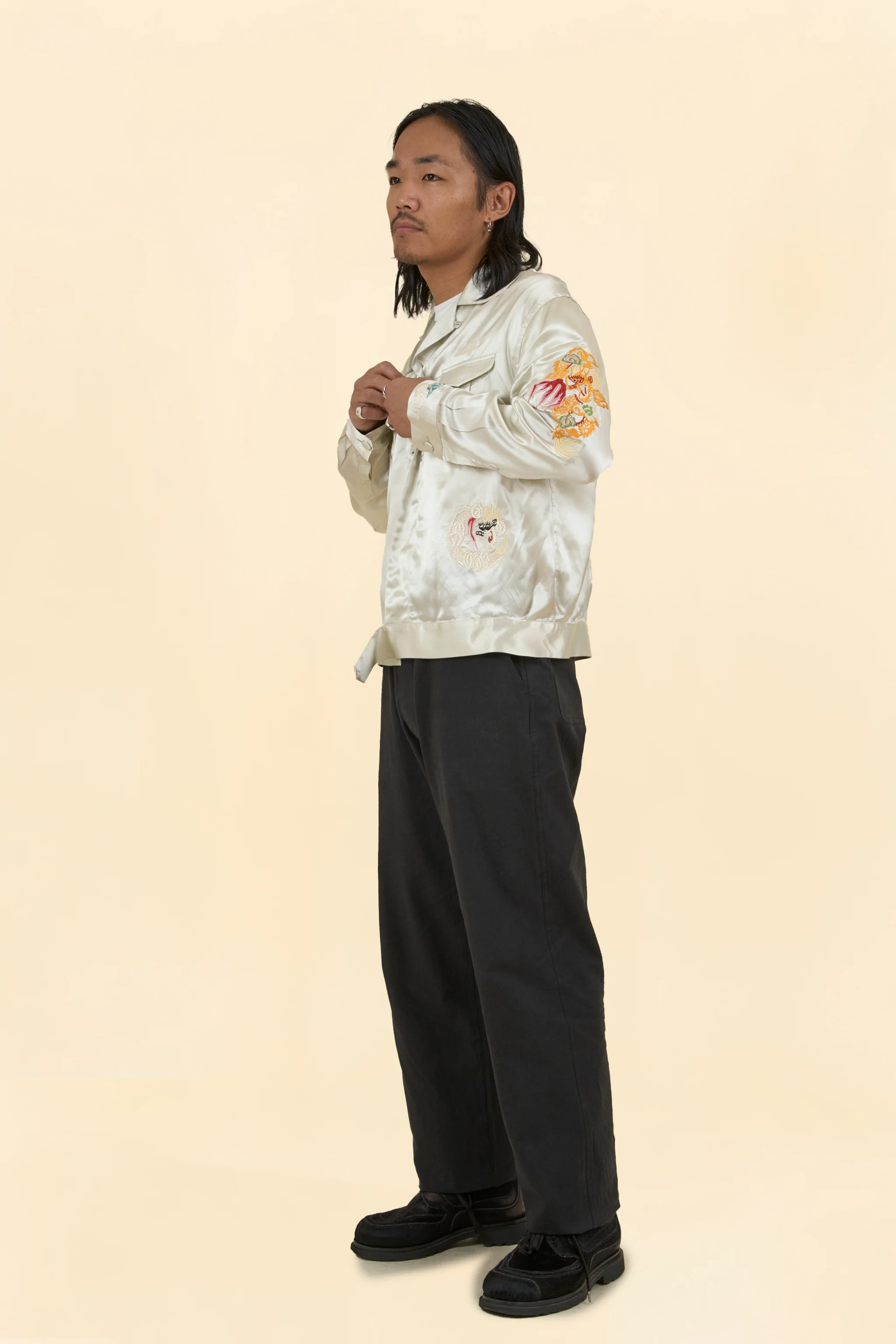 Wearmasters Lot.873 Souvenir Rayon Jacket -White - Image 3