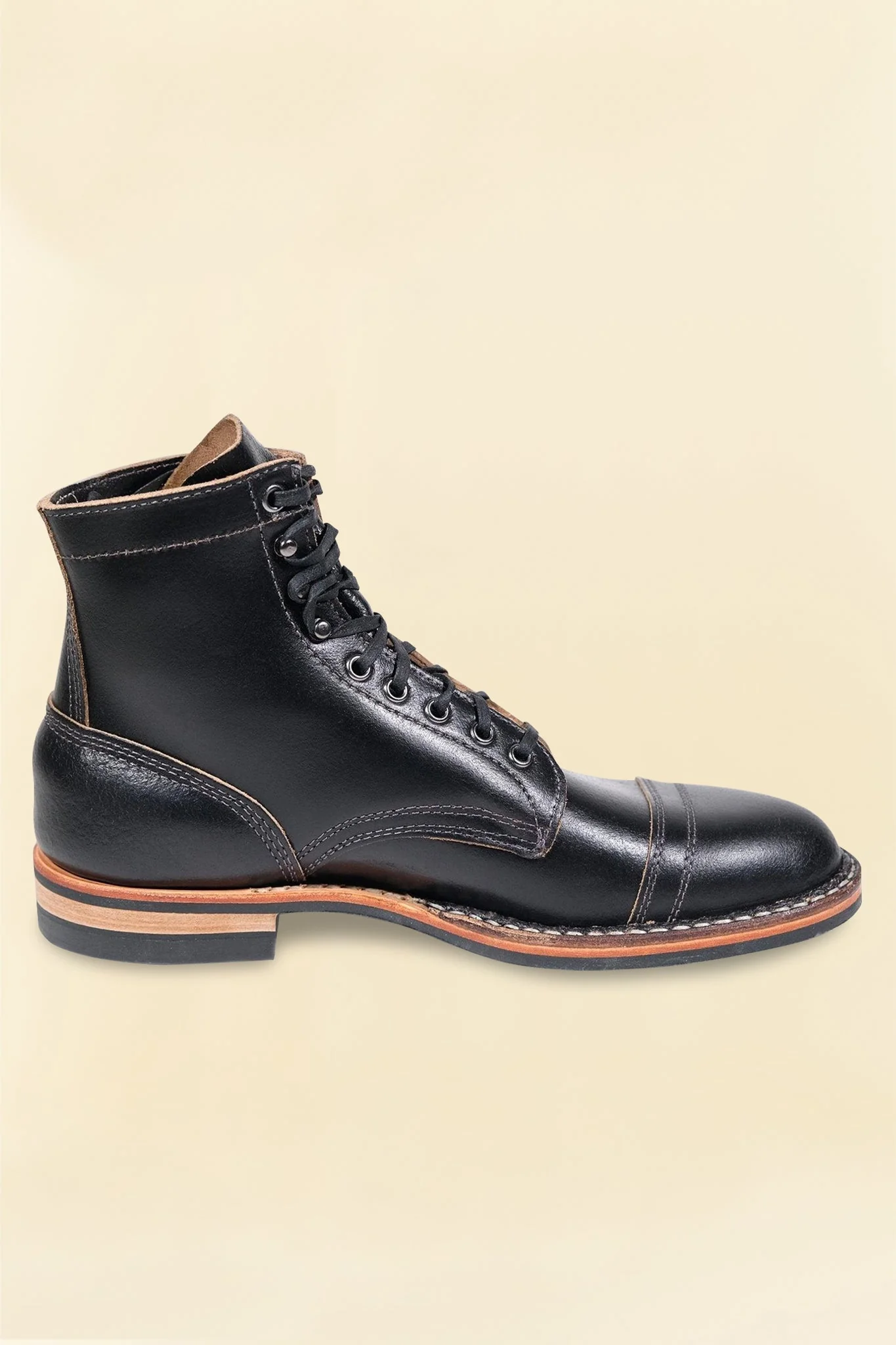 White's Boots MP-Sherman Toe Cap (Dainite Sole) - Black Chromexcel - Image 3