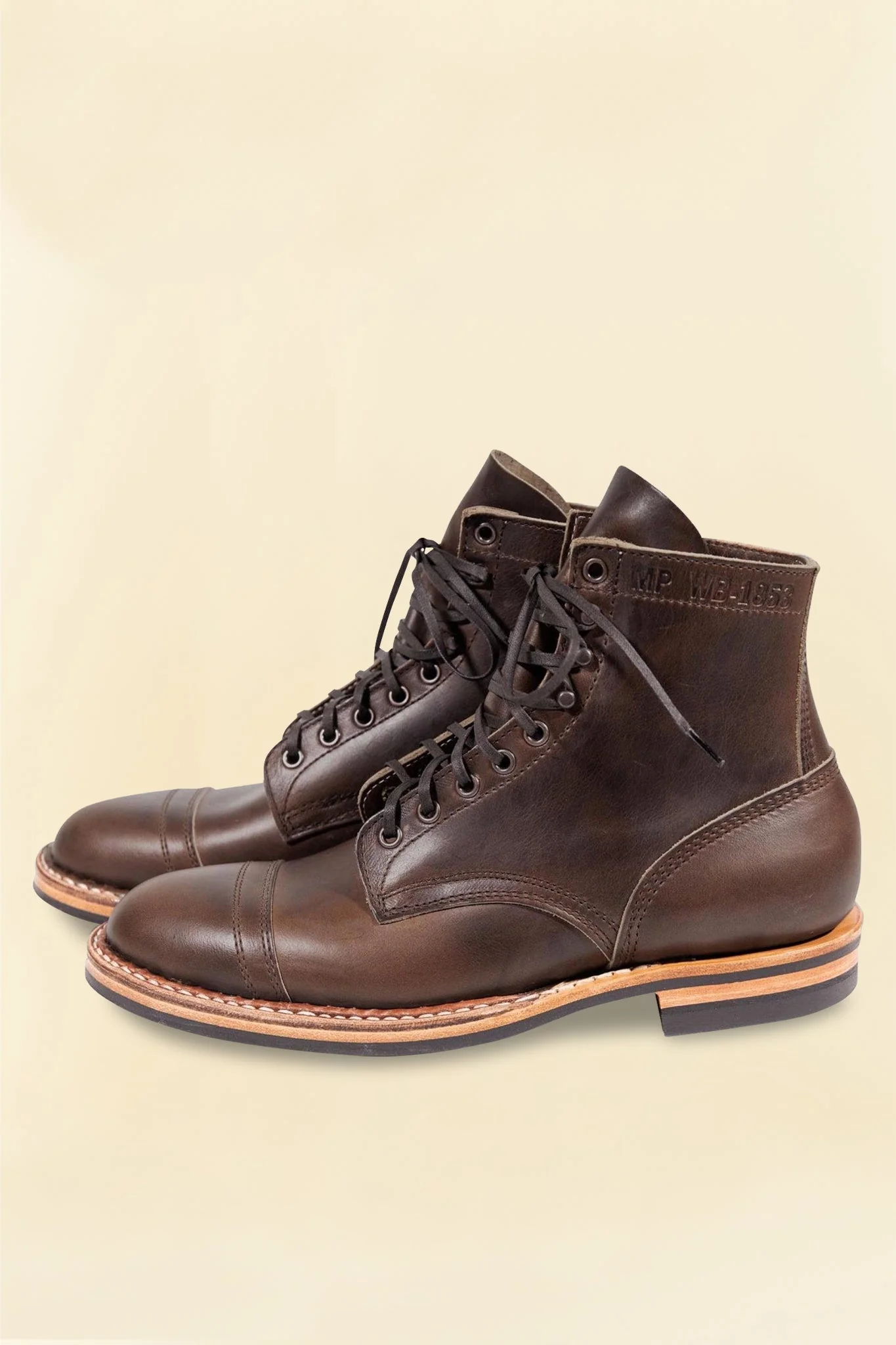 White's Boots MP-Sherman Toe Cap (Dainite Sole) - Cinnamon Wax Flesh - Image 3