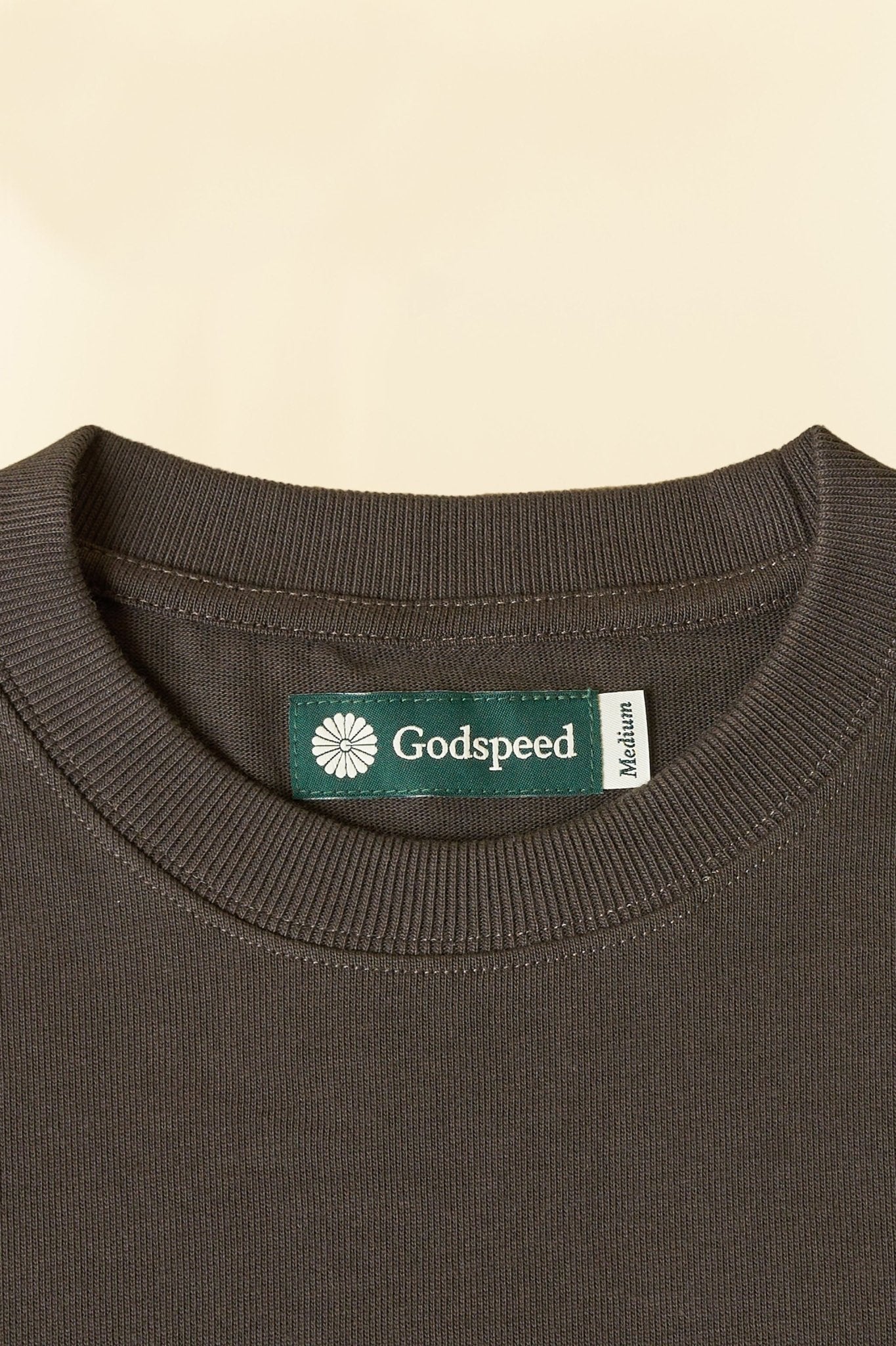Godspeed Tonal Mini Logo Heavyweight Organic T-Shirt - Vintage Black - Image 4
